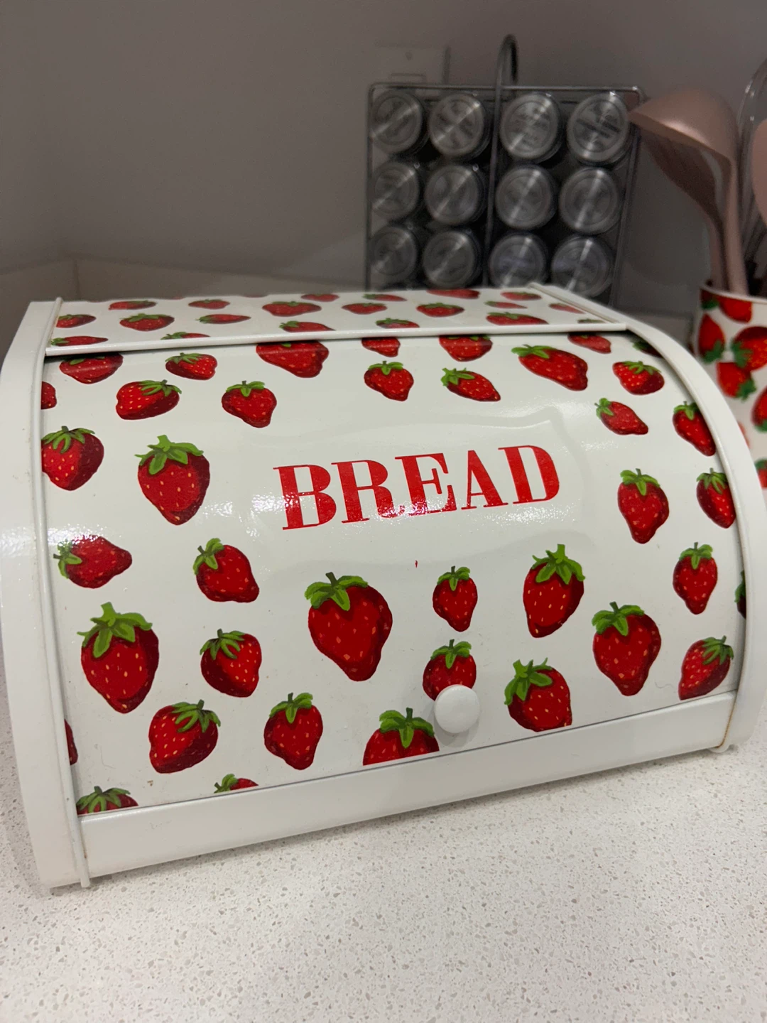 Strawberry breadbox