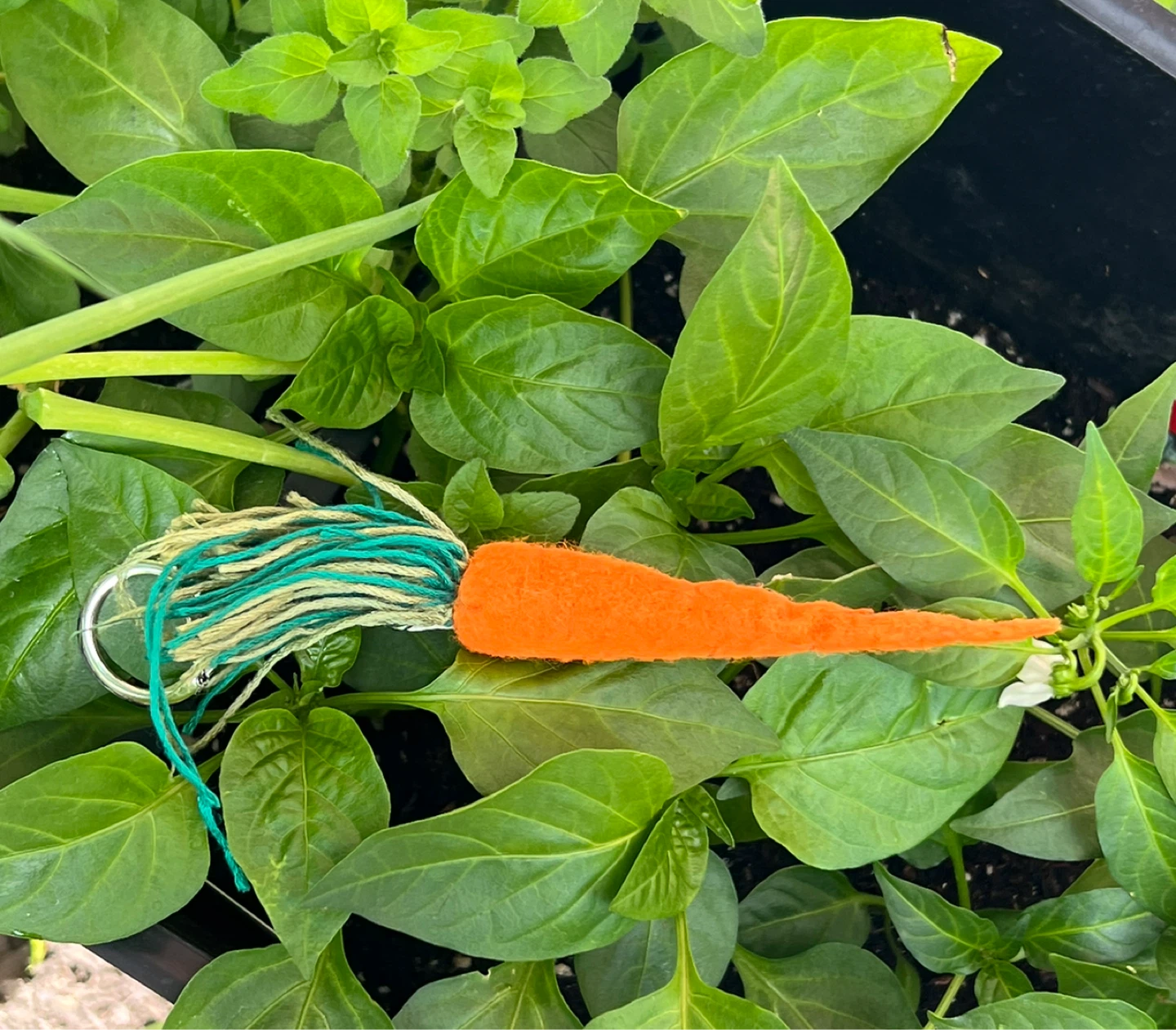 Felt Carrot Keychain