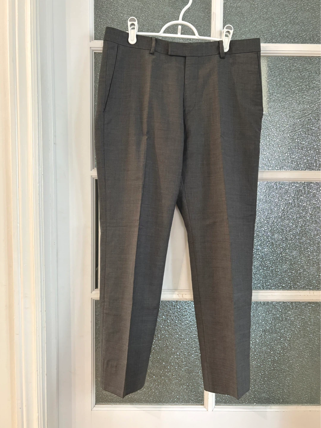 Grey Wool Dress Pants