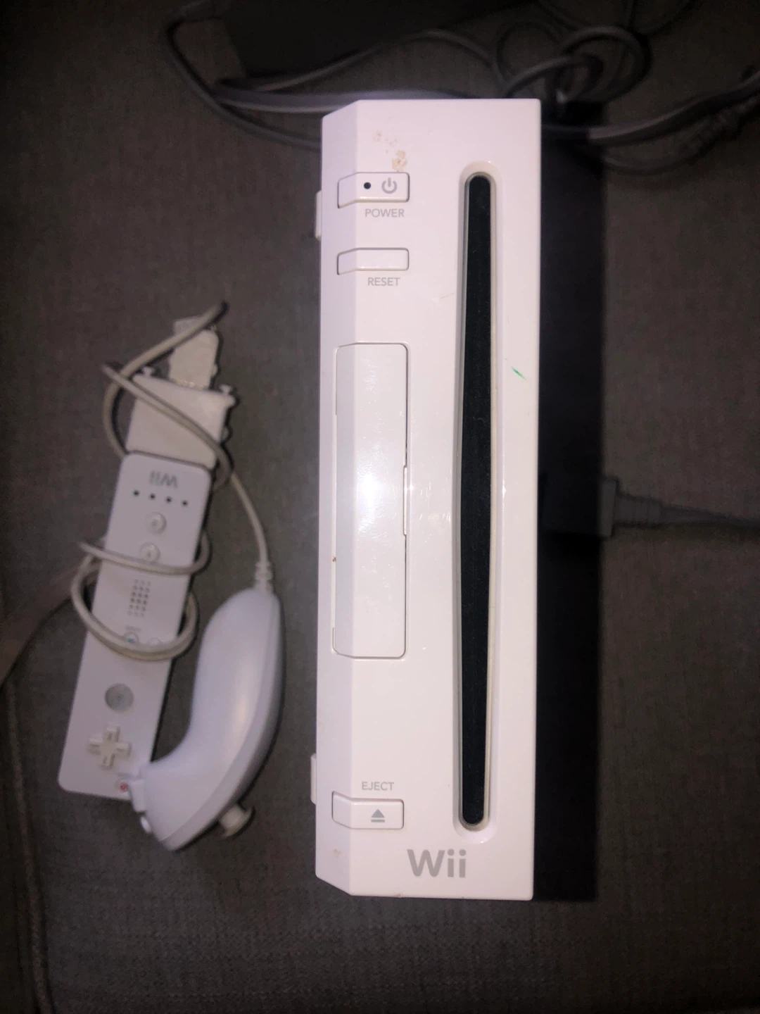 Nintendo Wii Console with Controllers and Power Adapter