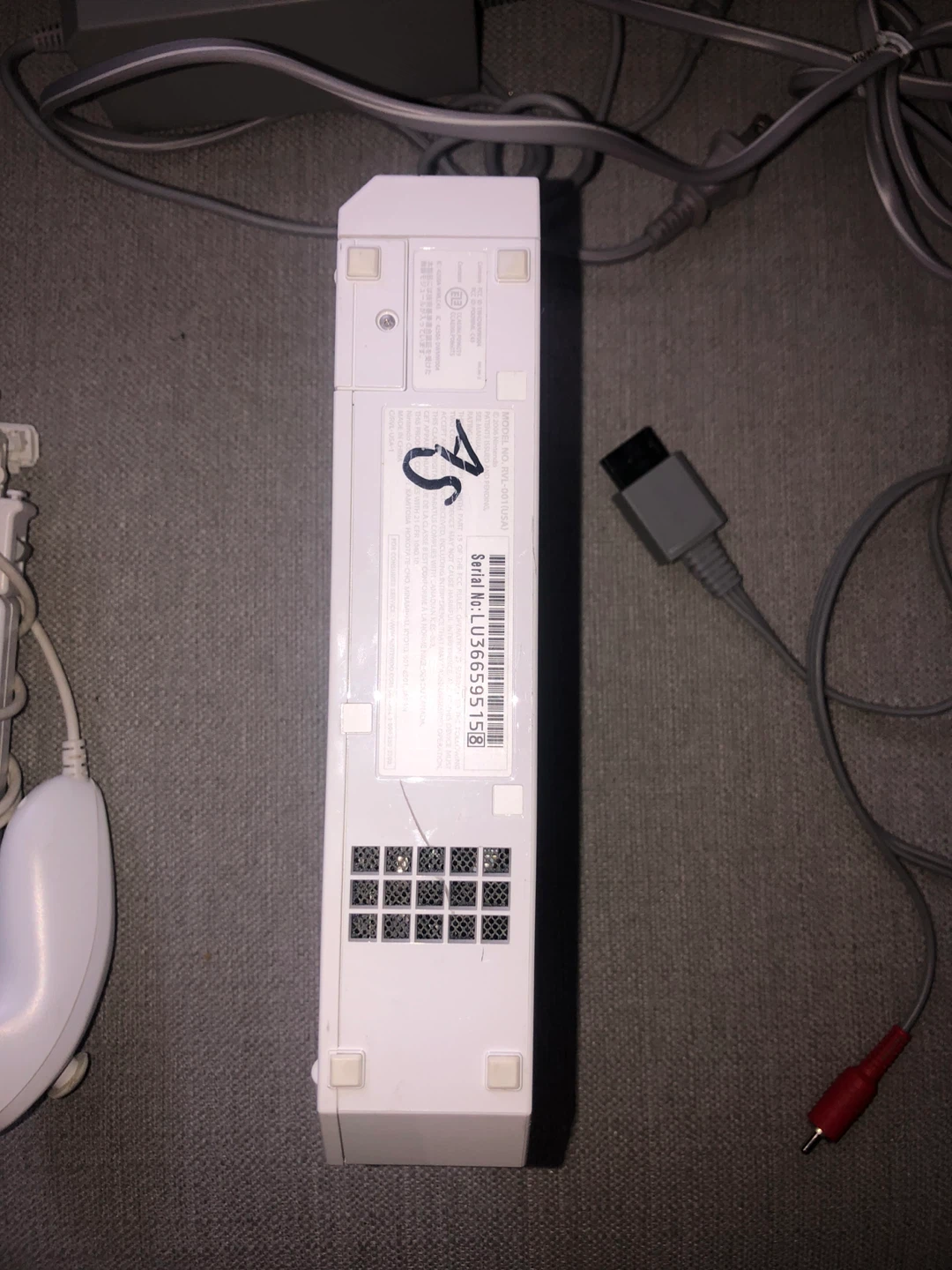 Nintendo Wii Console with Controllers and Power Adapter - photo 4