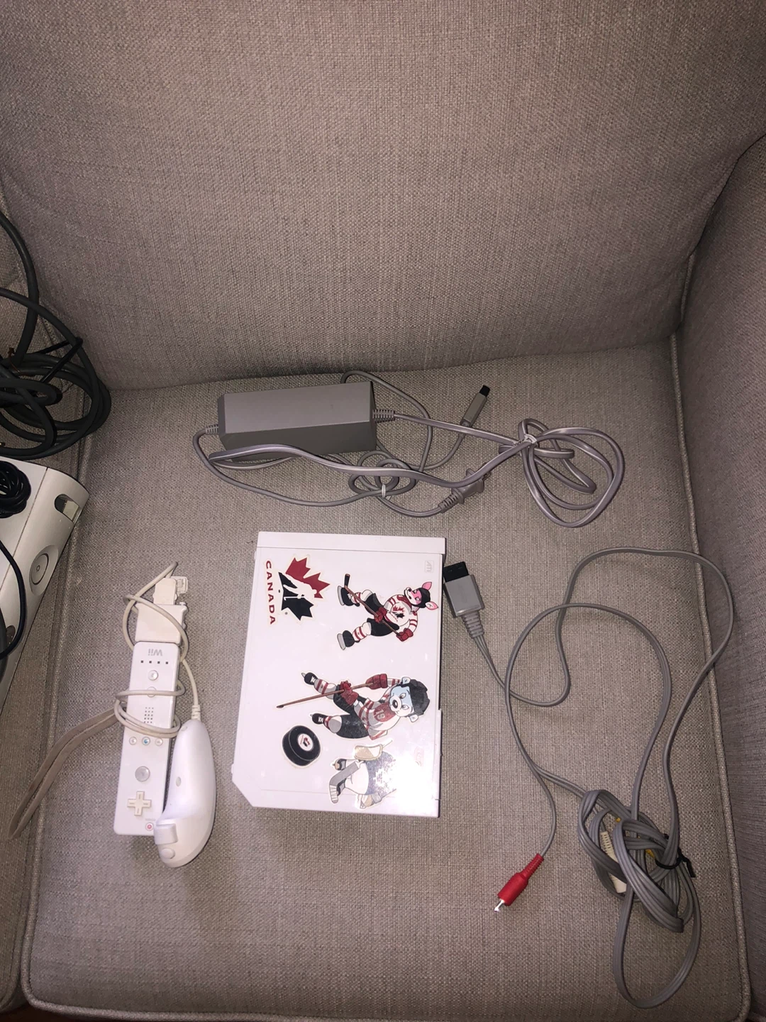 Nintendo Wii Console with Controllers and Power Adapter - photo 2