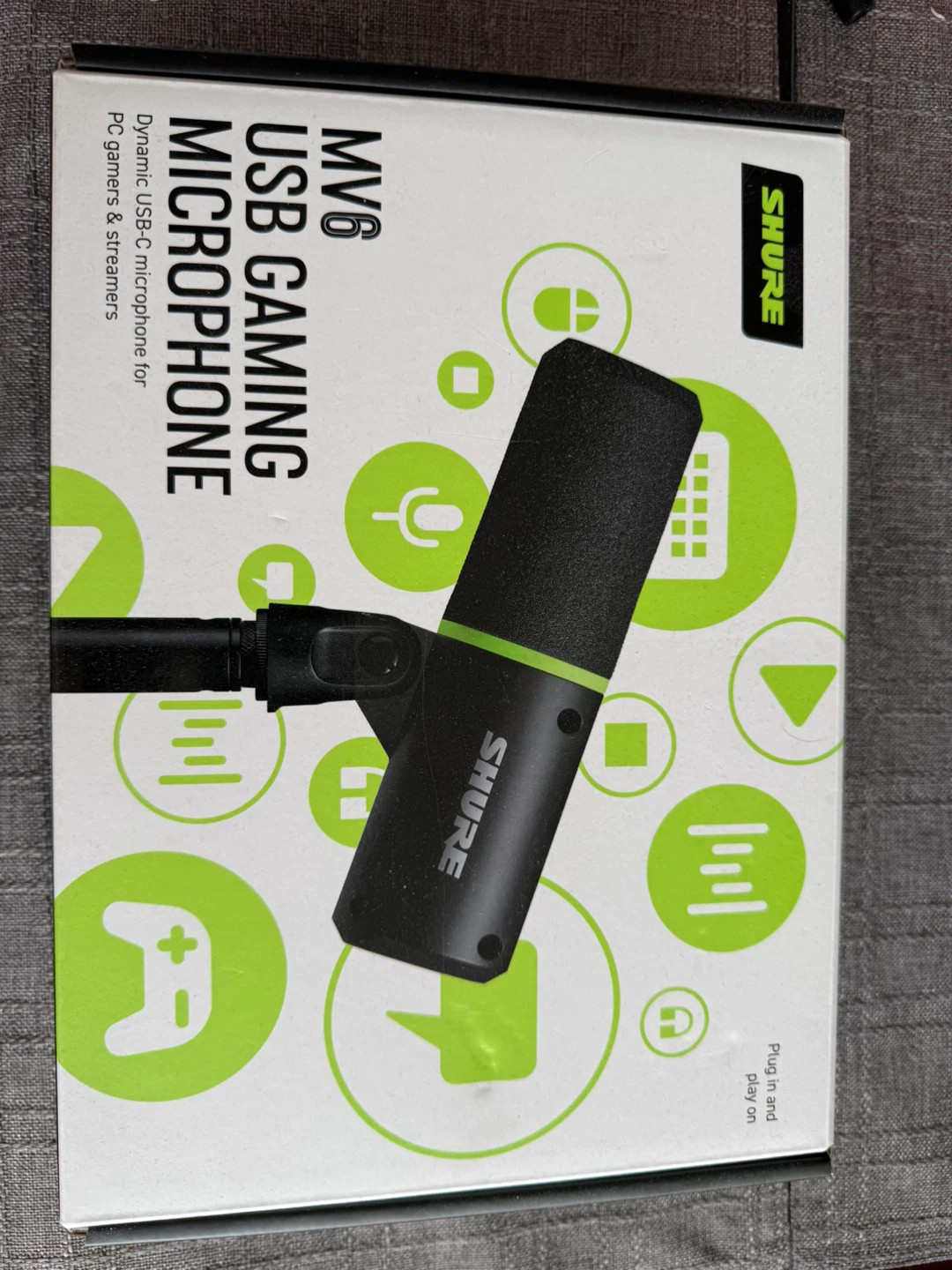 Shure MV6 USB-C Speech Microphone, Black