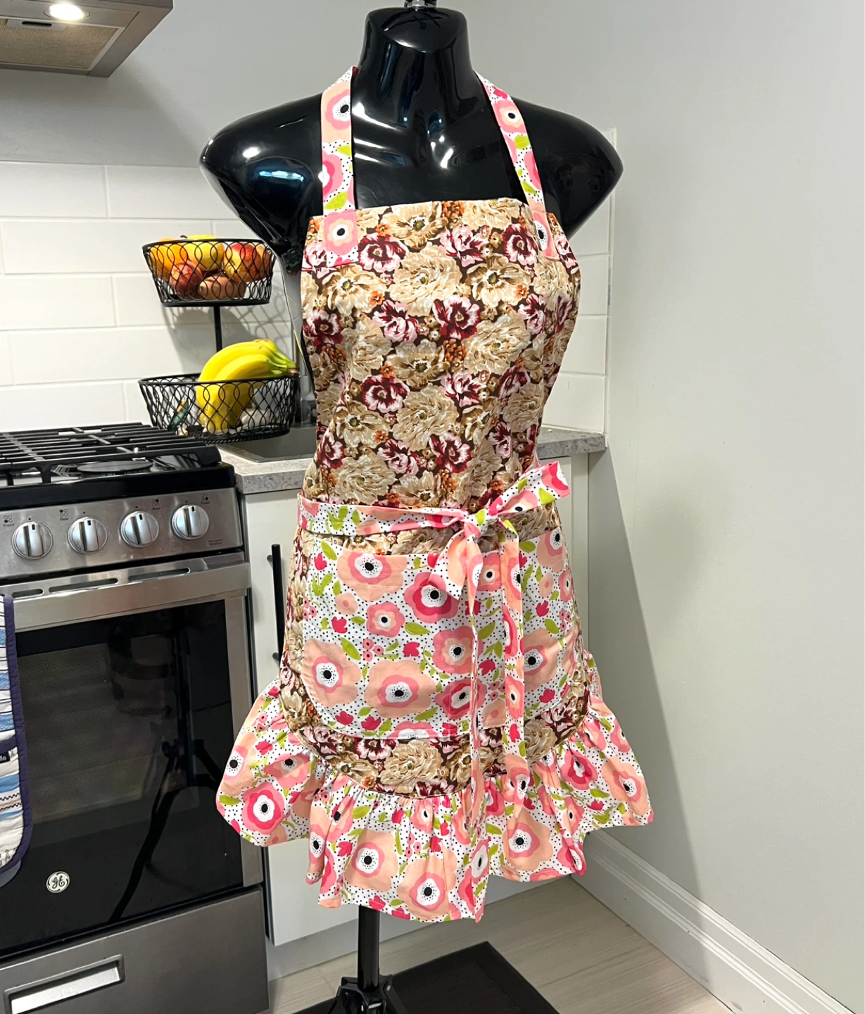 Handmade by me. Brand new. Floral Apron