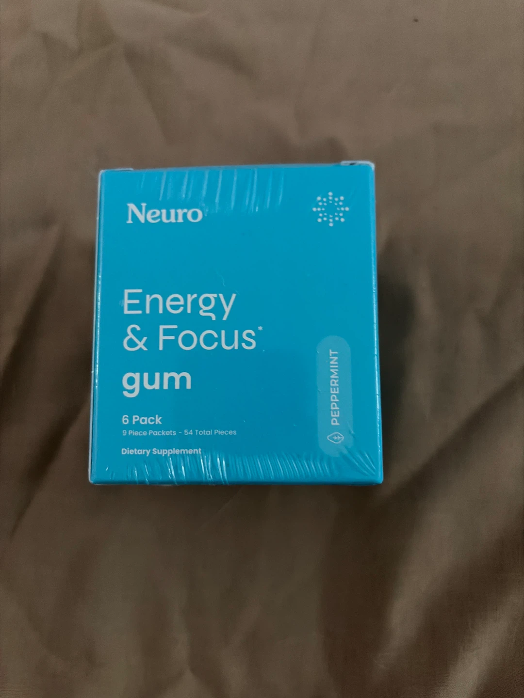 Neuro Energy & Focus Gum - Peppermint - 6 Packs (54 Pieces)