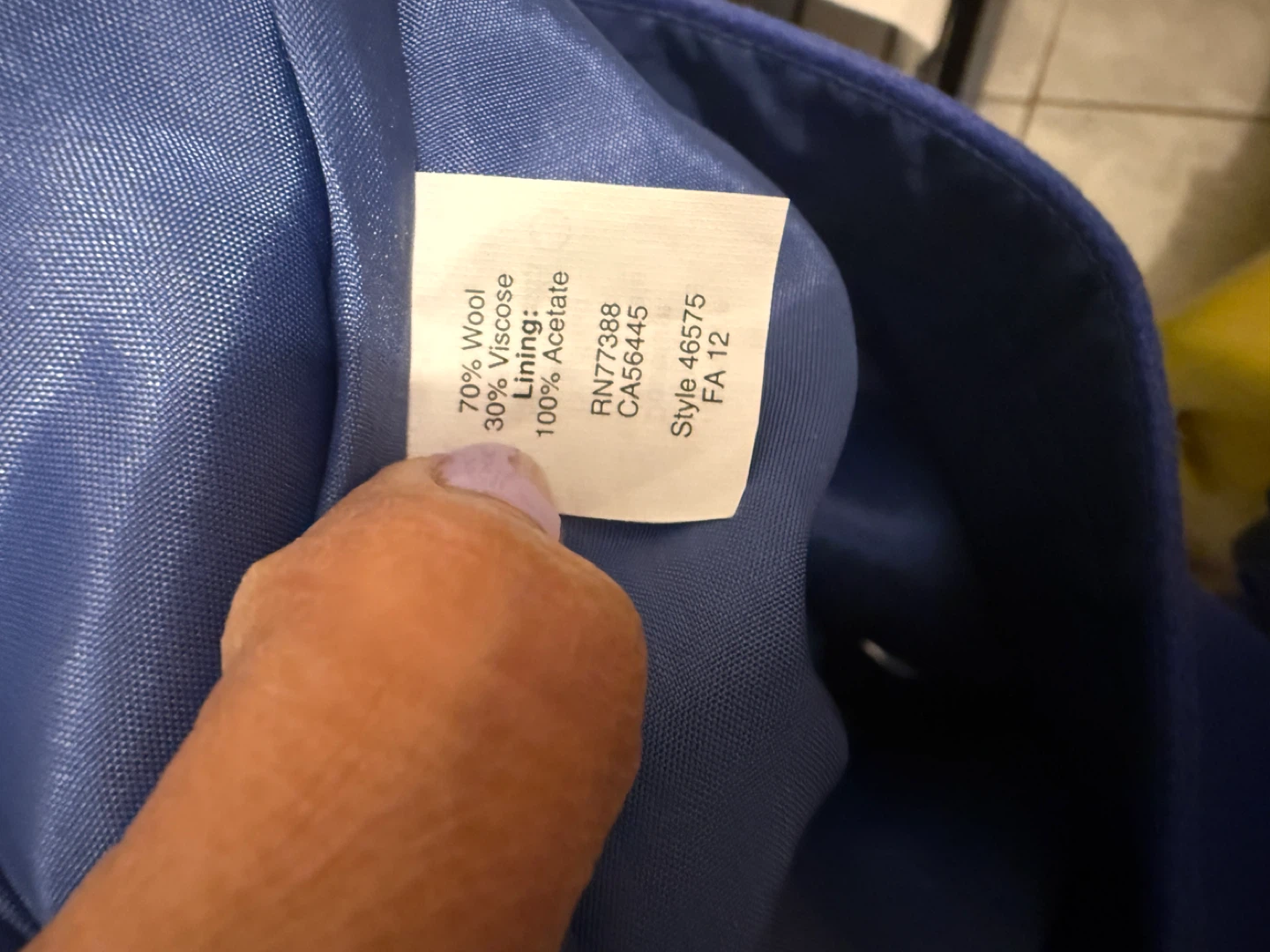 J. Crew The Pencil Skirt Blue Wool Blend Size 4 - photo 5