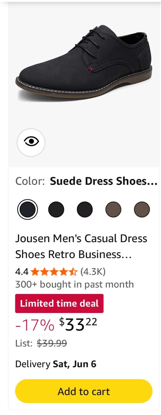 Jousen Men's Black Dress Shoes in PERFECT conditions - photo 5
