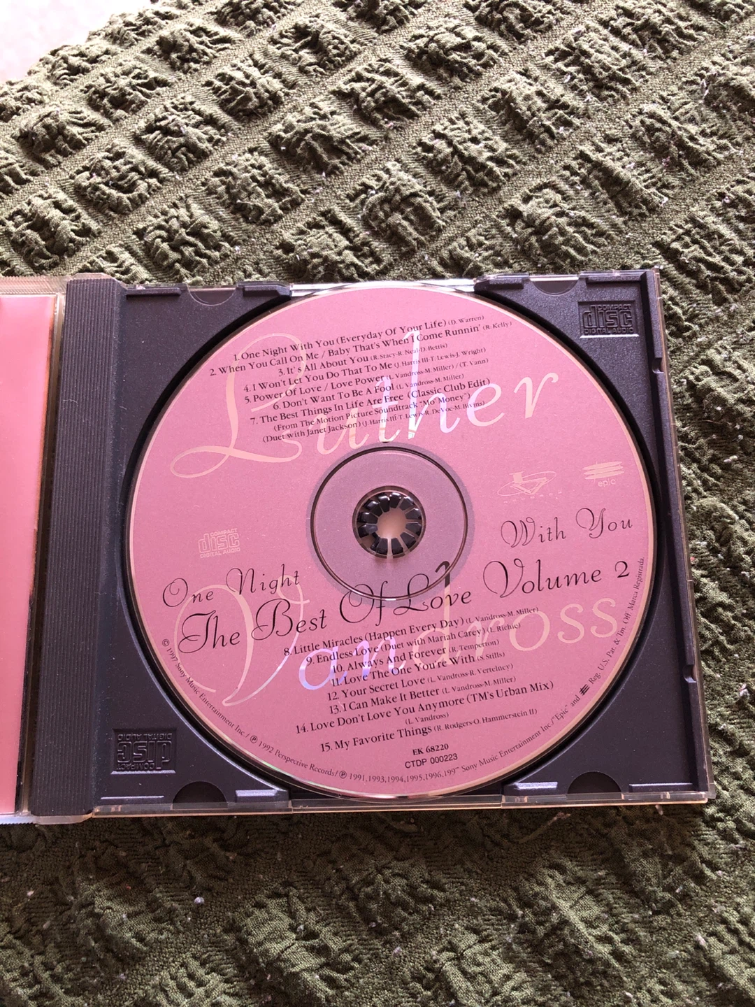 Luther Vandross The Best of Love Volume 2 CD - photo 2