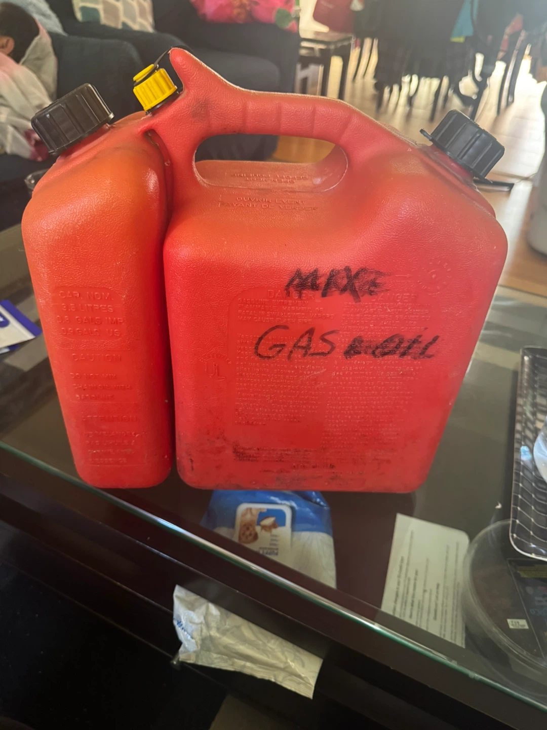 Red 10 Litre Gasoline Can