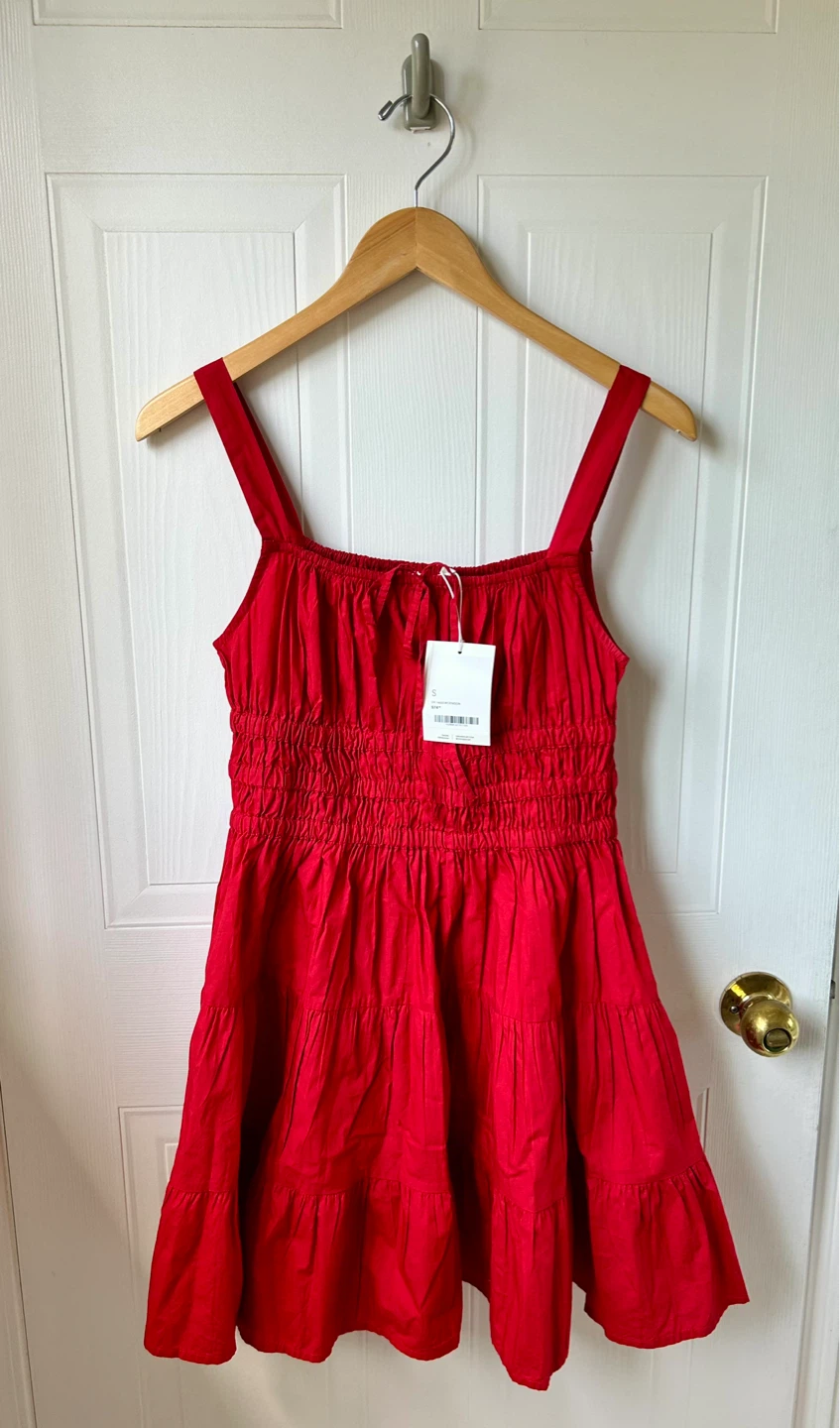 Brand new with tags Oak + Fort Red Summer Dress - photo 2
