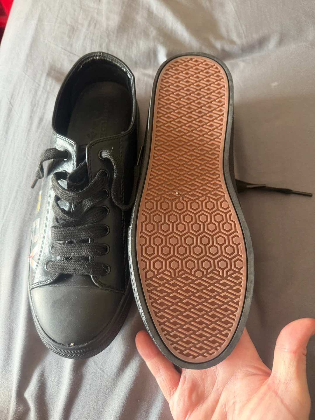 Brand New Larkhall Logo Black Low Top Sneakers - photo 3