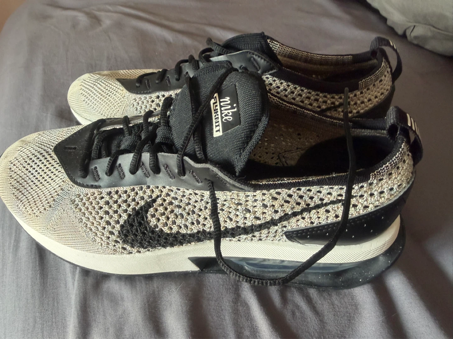Brand New Nike Air Max Flyknit Racer 'Sesame' Sneakers