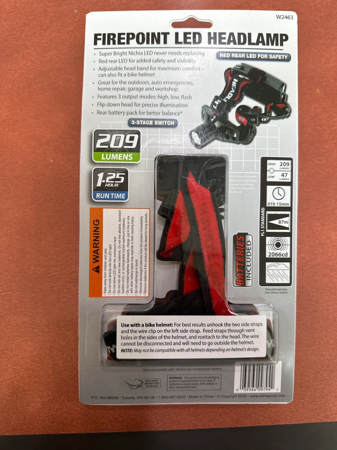 Firepoint LED Headlamp with Red Rear Light - photo 2