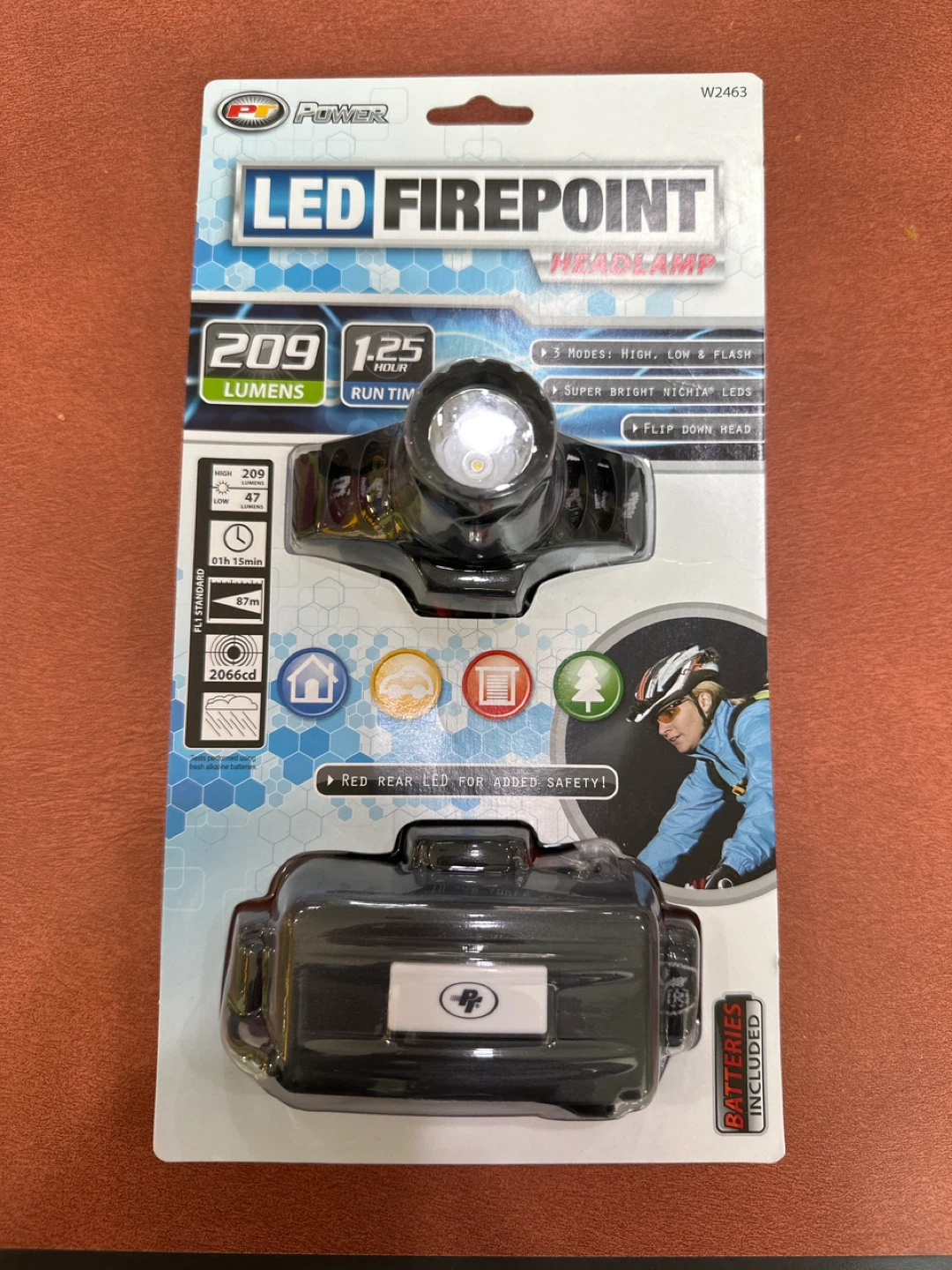 Firepoint LED Headlamp with Red Rear Light