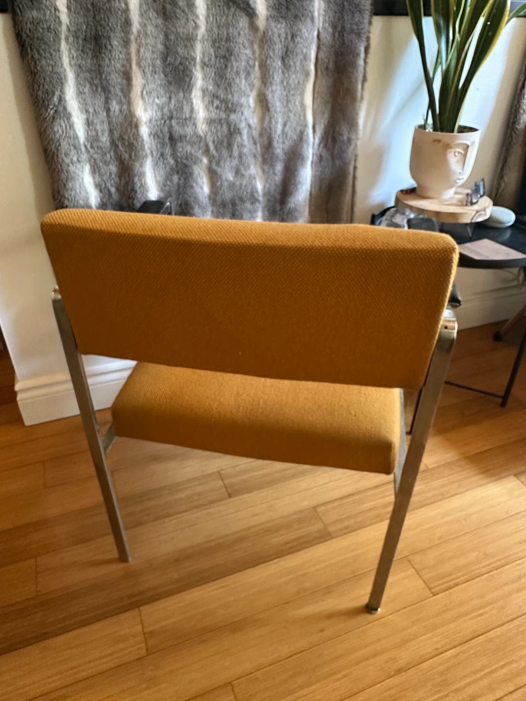 MCM VINTAGE CHROME TUBULAR LOUNGE CHAIR MID CENTURY MODERN - photo 2