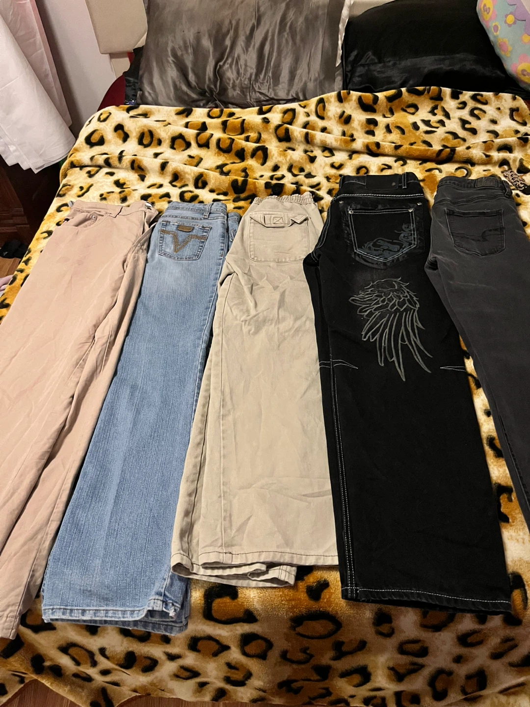 Five Pairs of jeans size medium