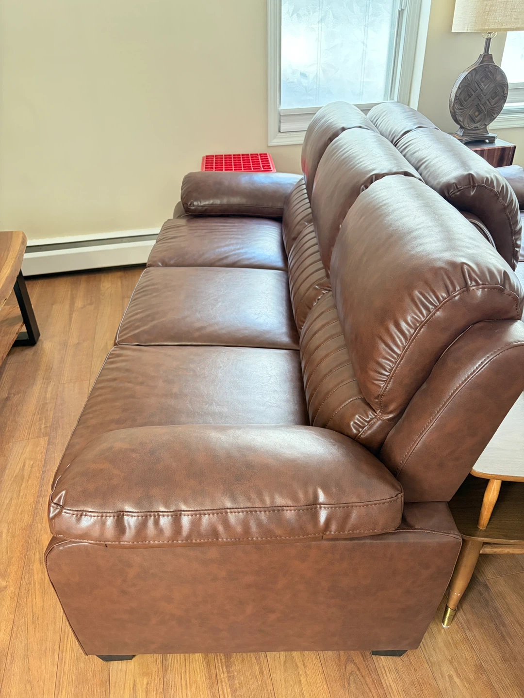 Brown Leather Sofa