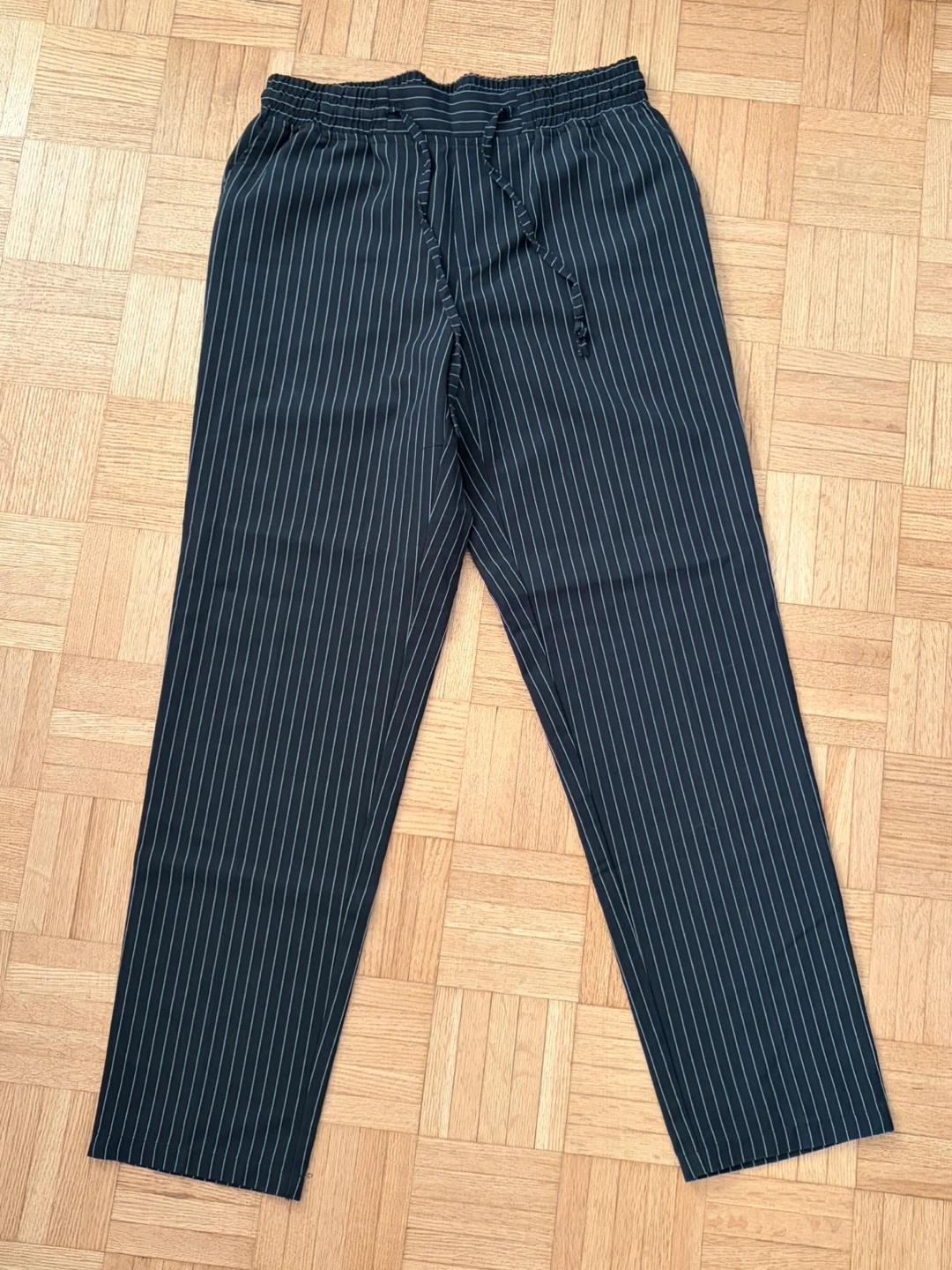 Navy Striped Pants