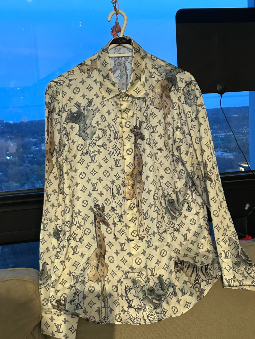 Louis Vuitton Printed Button-Up Shirt