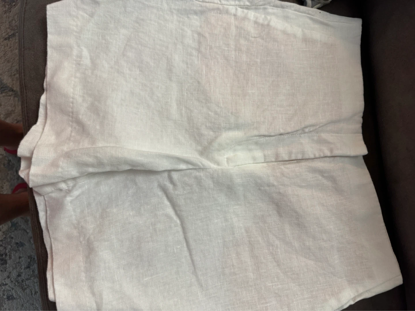 White Linen shorts - MNG