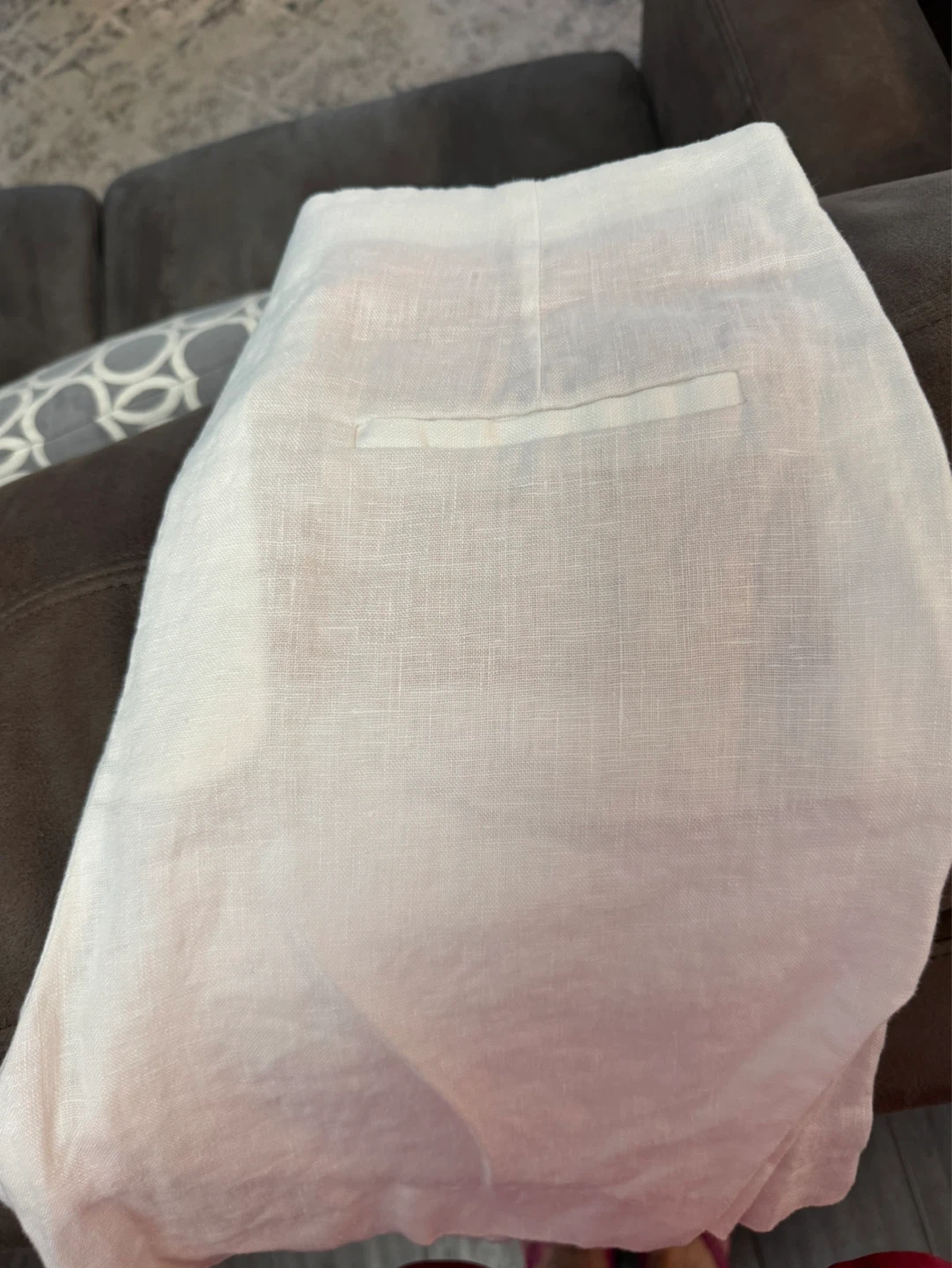 White Linen shorts - MNG - photo 2