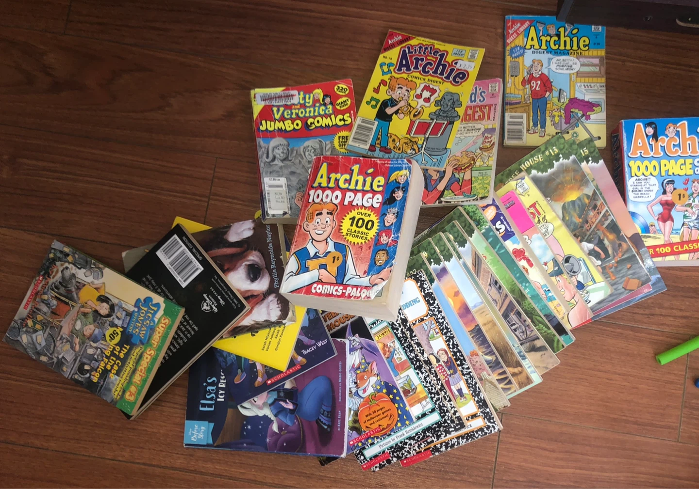 Assorted Archie Comics and Scholastic Books
