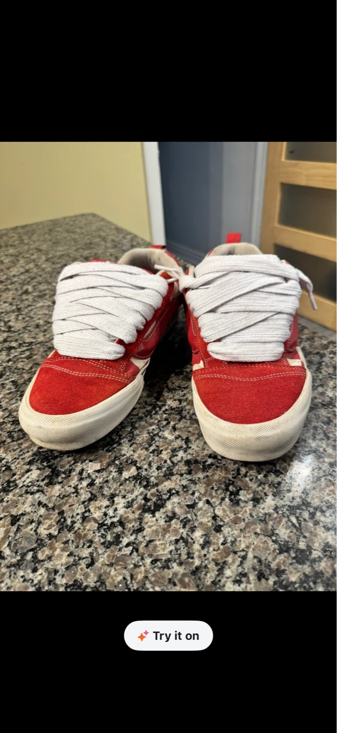Red Vans Skate Shoes - photo 2