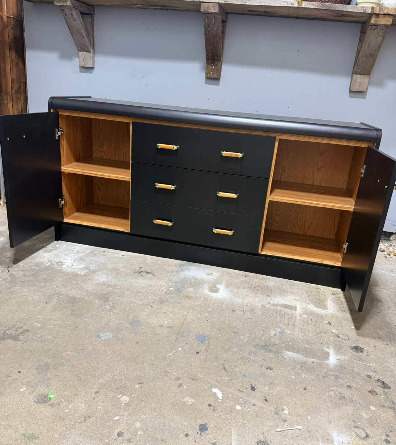 Black Sideboard / TV Stand - photo 2