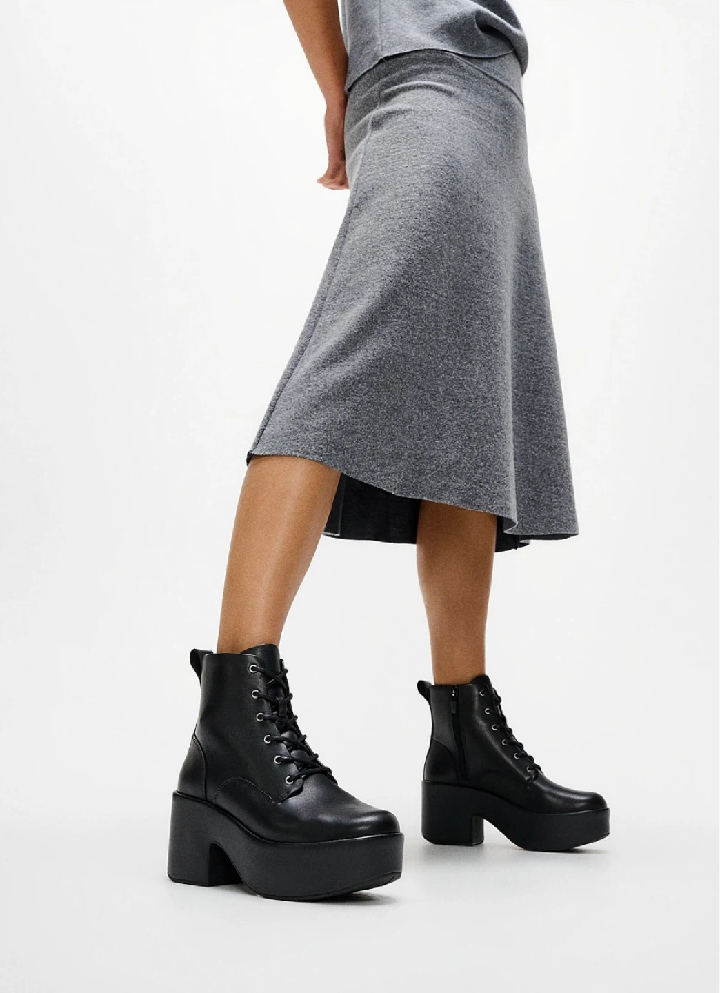 Fit flop ( Platforms Leather Heeled Lace-Up Boots) - photo 2