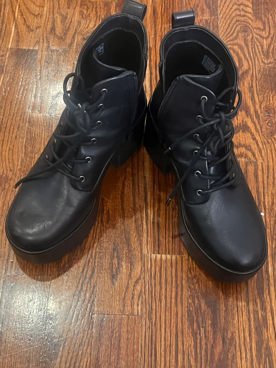Fit flop ( Platforms Leather Heeled Lace-Up Boots) - photo 4