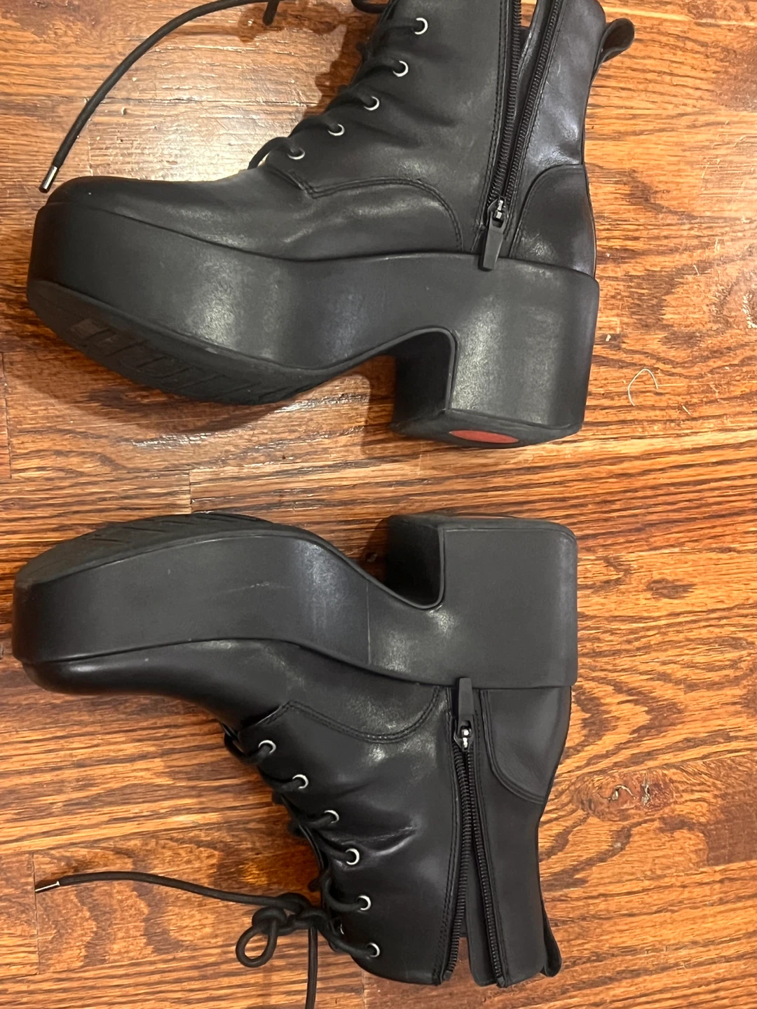 Fit flop ( Platforms Leather Heeled Lace-Up Boots) - photo 5