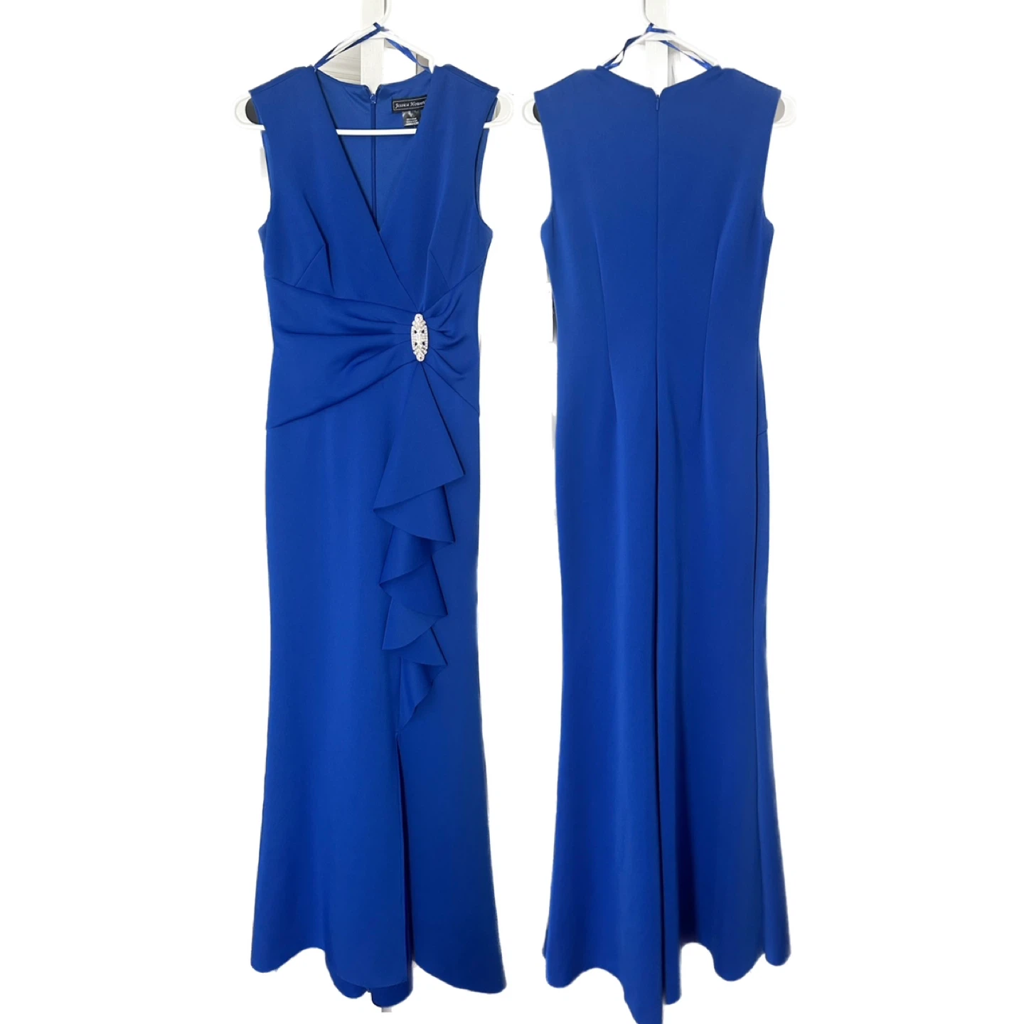 Blue Gown Prom Dress by Jessica Howard-Size 4