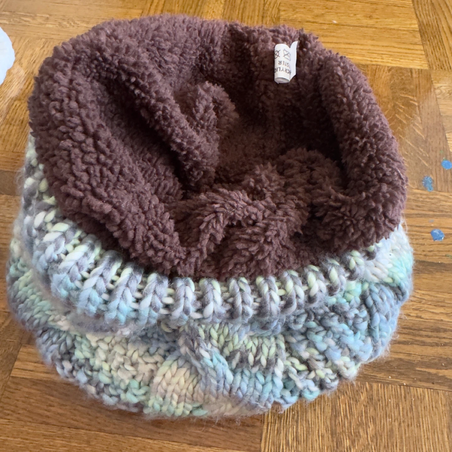 White Cable Knit Beanie - photo 3