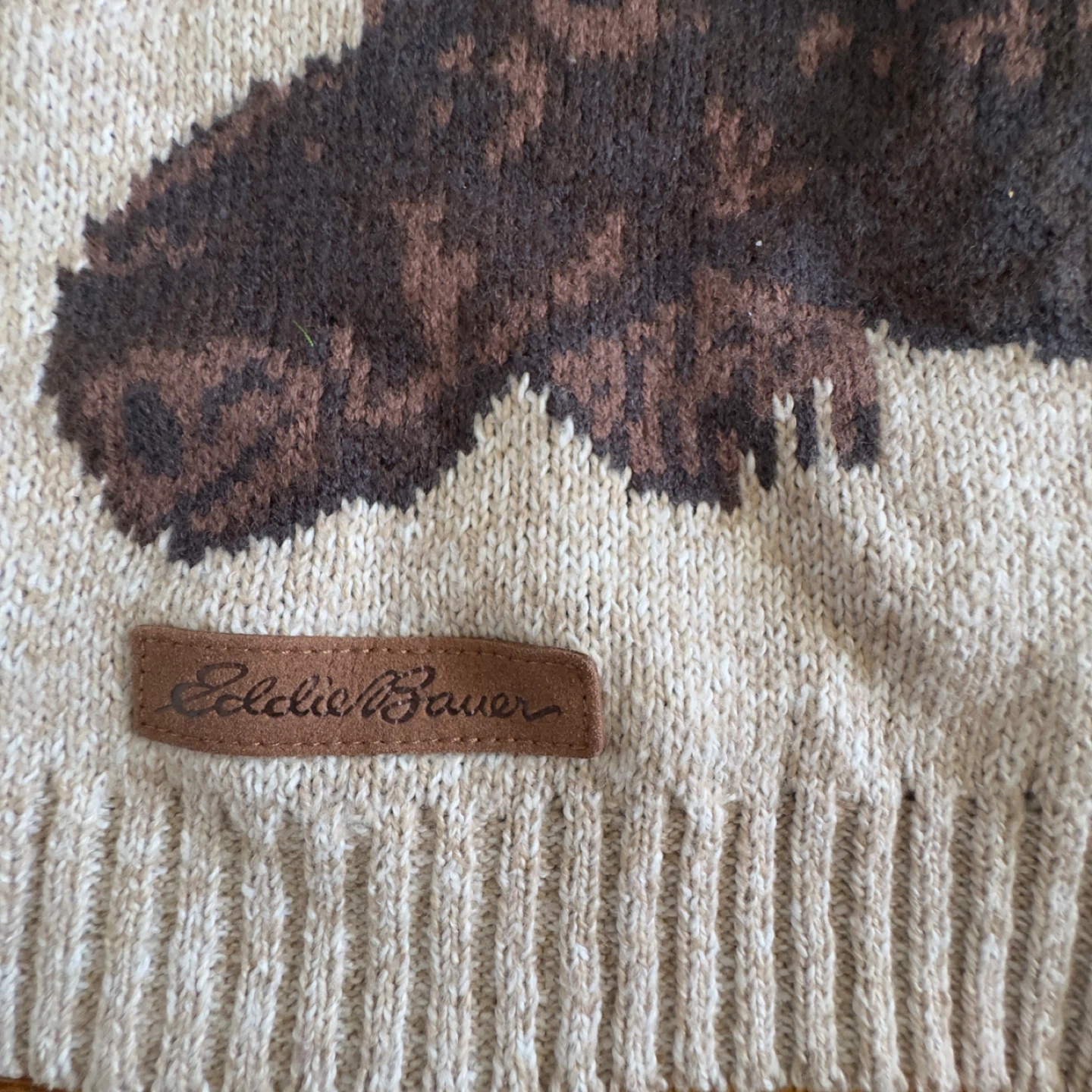 Eddie Bauer Moose Dog Sweater