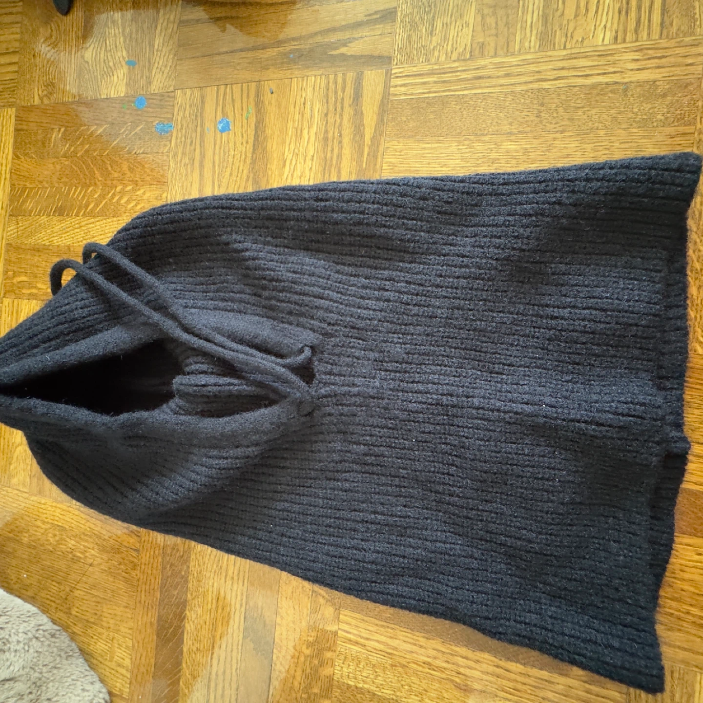 Black Knit Balaclava Hood - photo 2