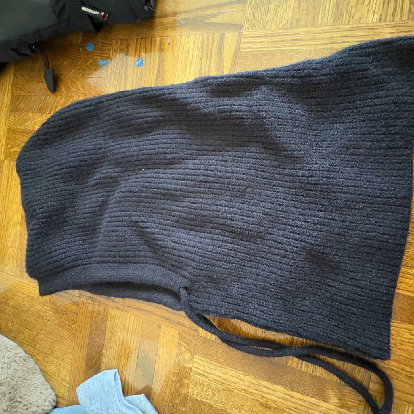 Black Knit Balaclava Hood - photo 5