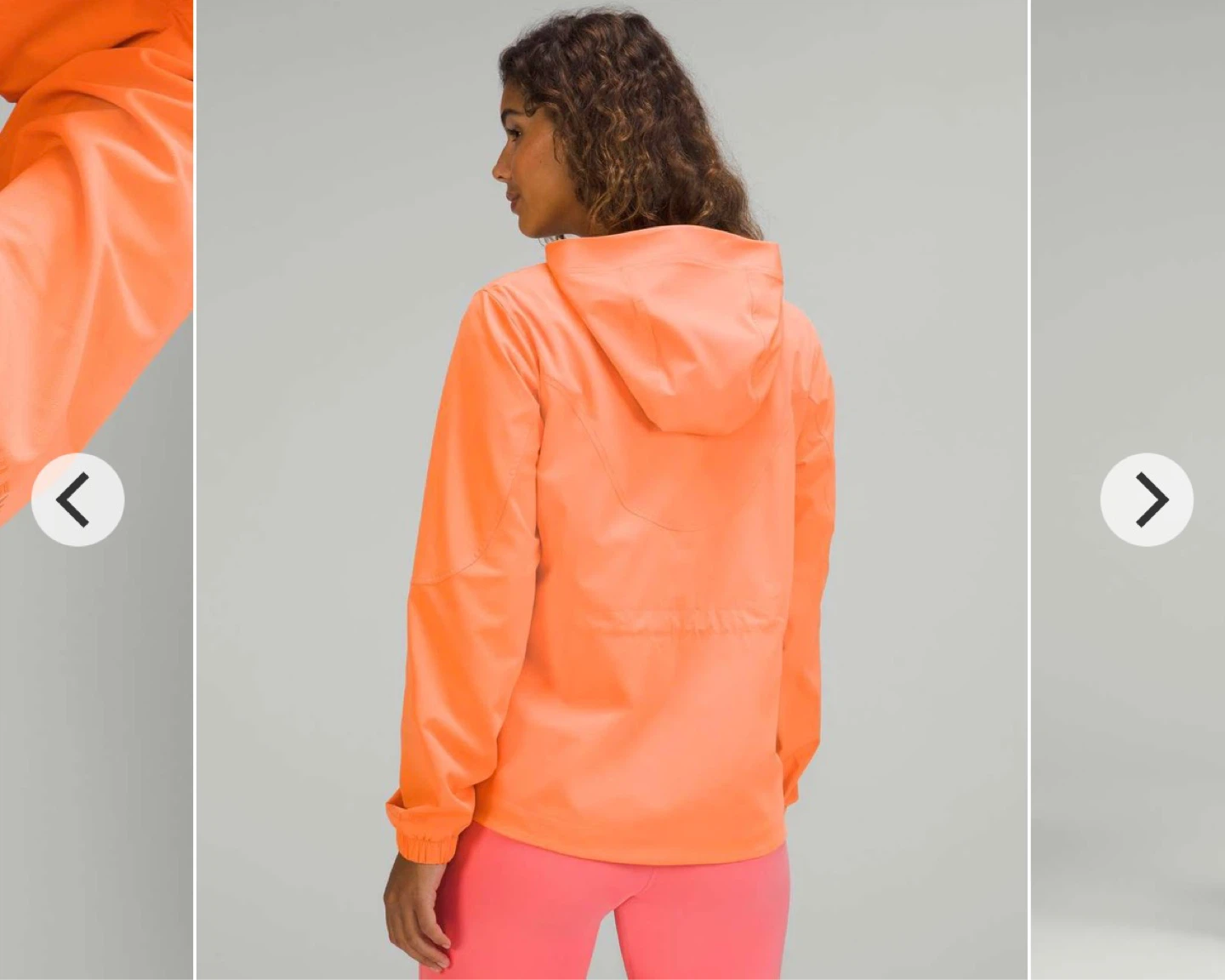 Lululemon Packable Water-Repellent Jacket Orange Frappe Size 6 - photo 2