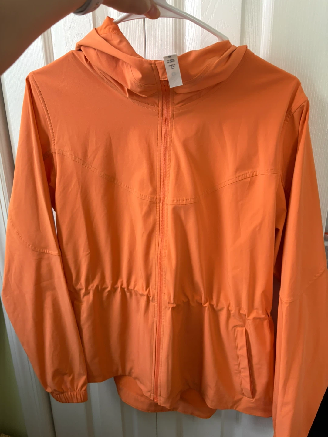 Lululemon Packable Water-Repellent Jacket Orange Frappe Size 6 - photo 4