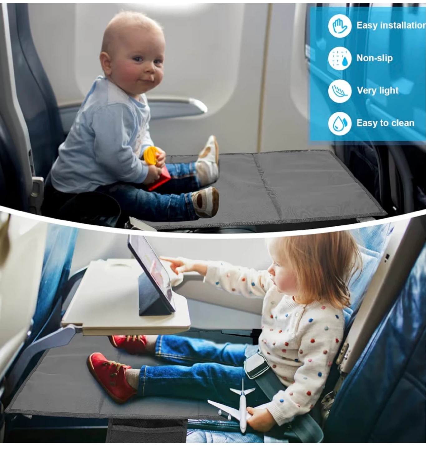 Airplane travel toddler bed