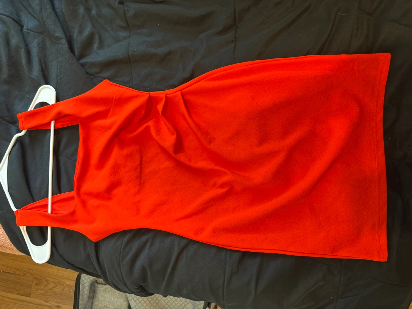 H&M Red Ruched Bodycon Dress - photo 2