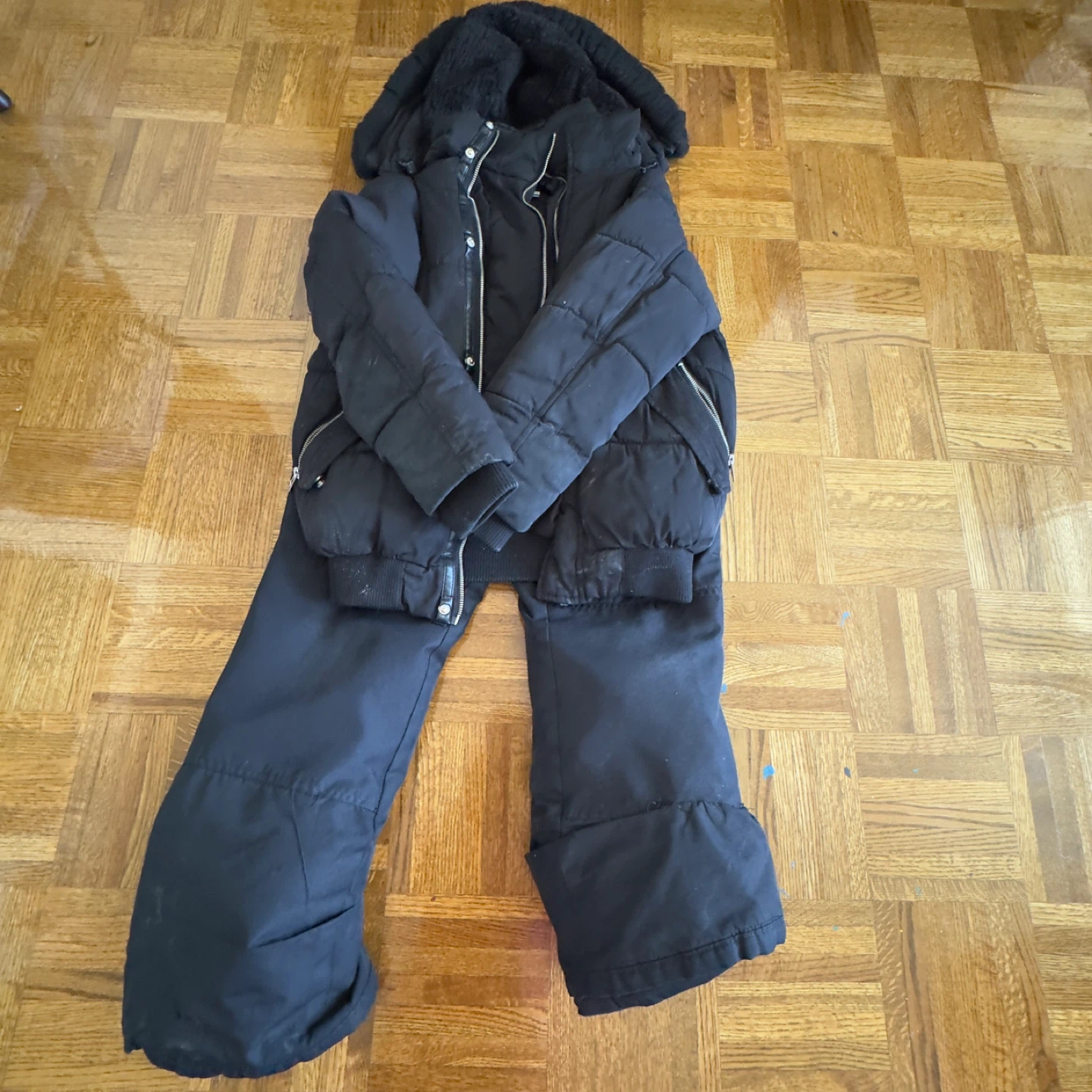 NOIZE Black Puffer Winter Jacket - photo 4