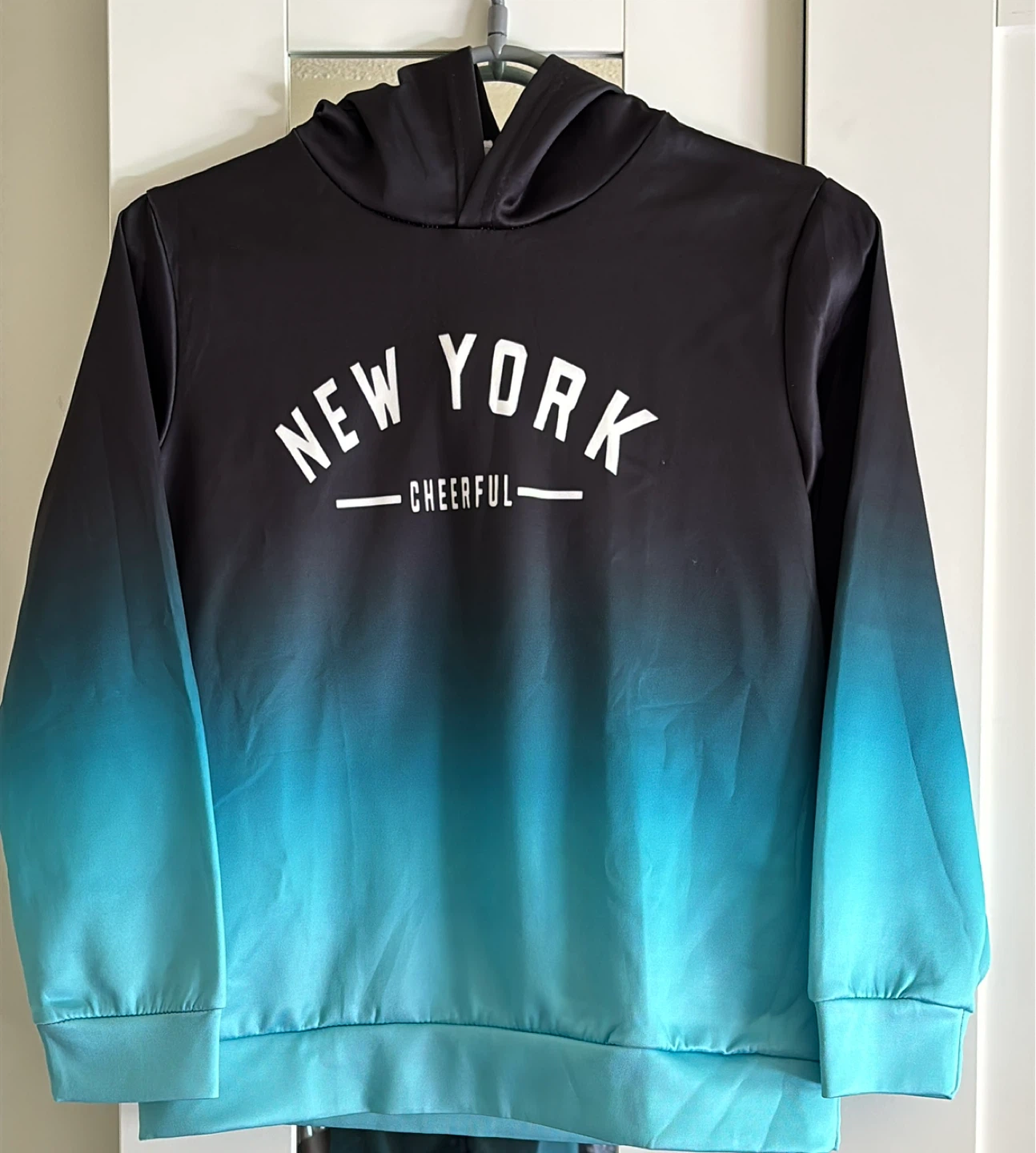 New York Cheerful Ombre Hoodie and Pants Set