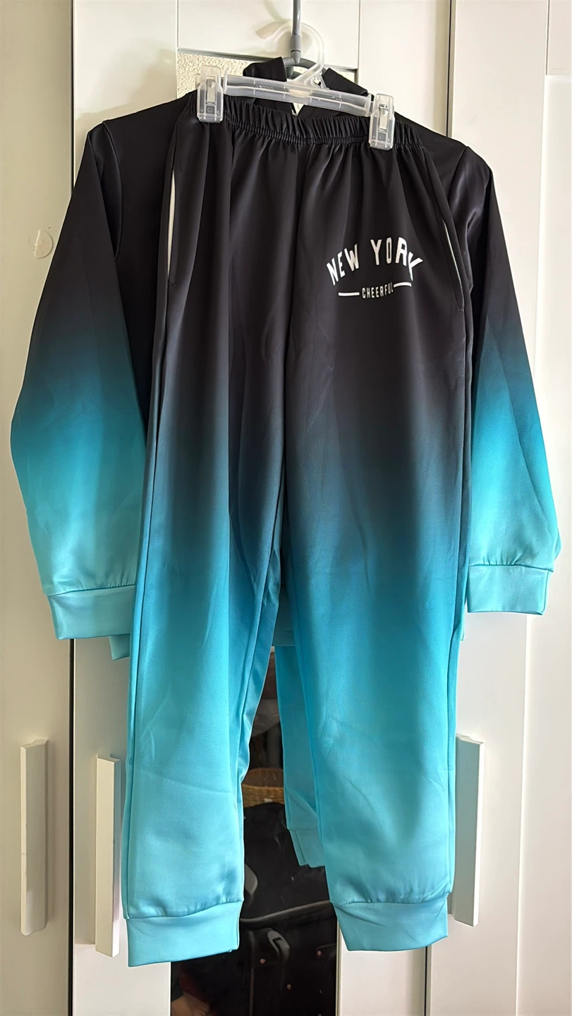 New York Cheerful Ombre Hoodie and Pants Set - photo 2