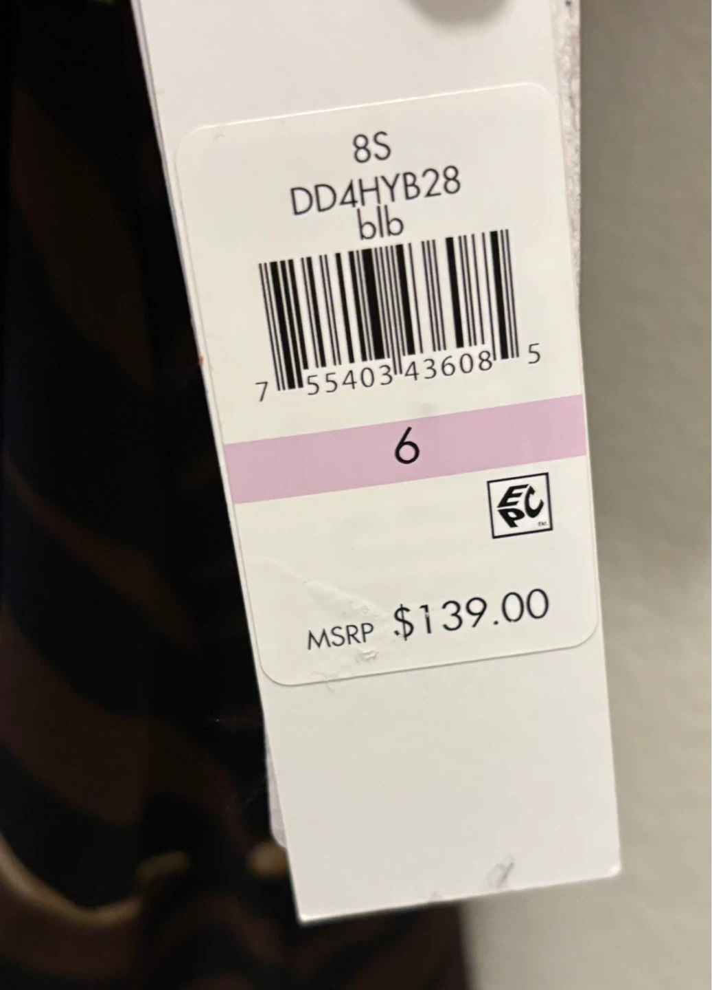 NEW-DKNY Retail $139-Zebra Print Twist Front Dress Size 6 - photo 4