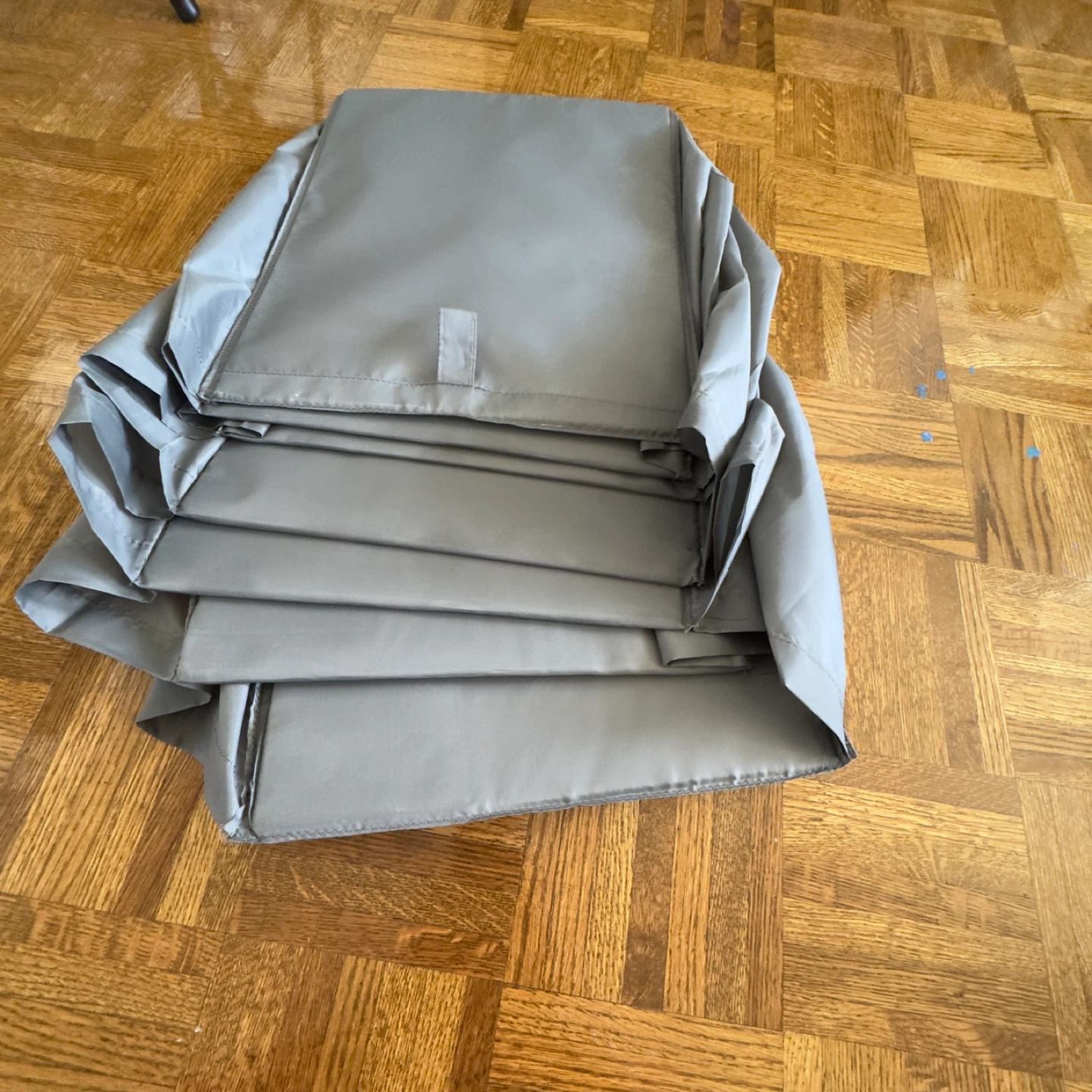 Grey Fabric Hanging Shelf Organizer