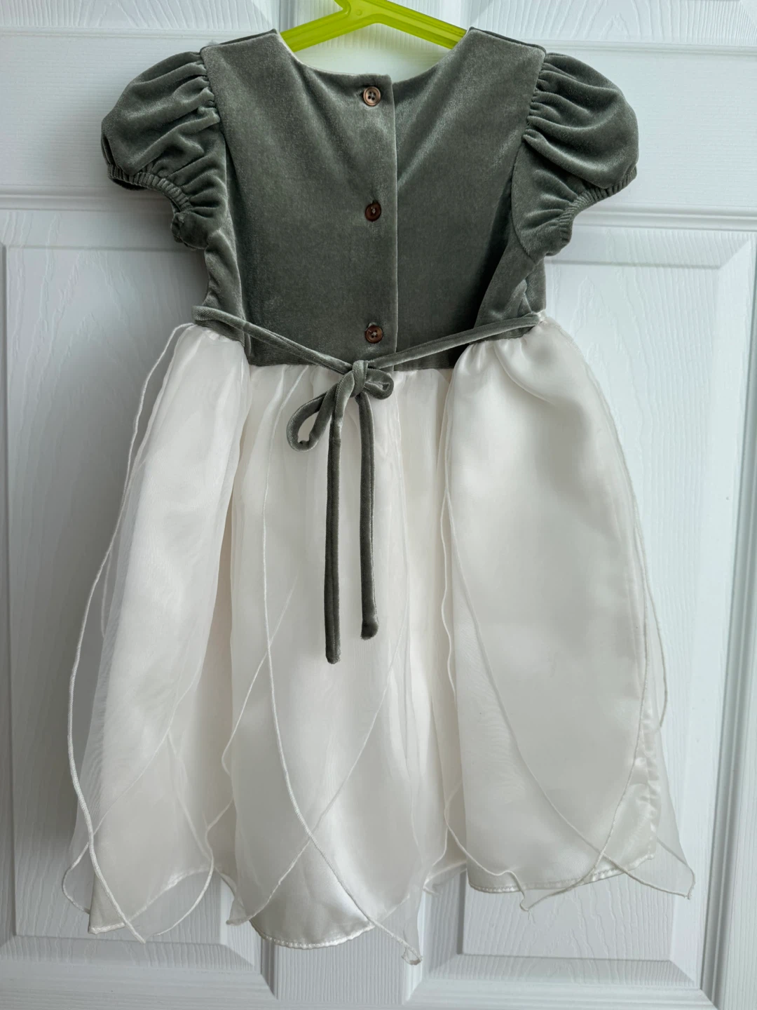 Girls Velvet & Organza Dress - photo 2