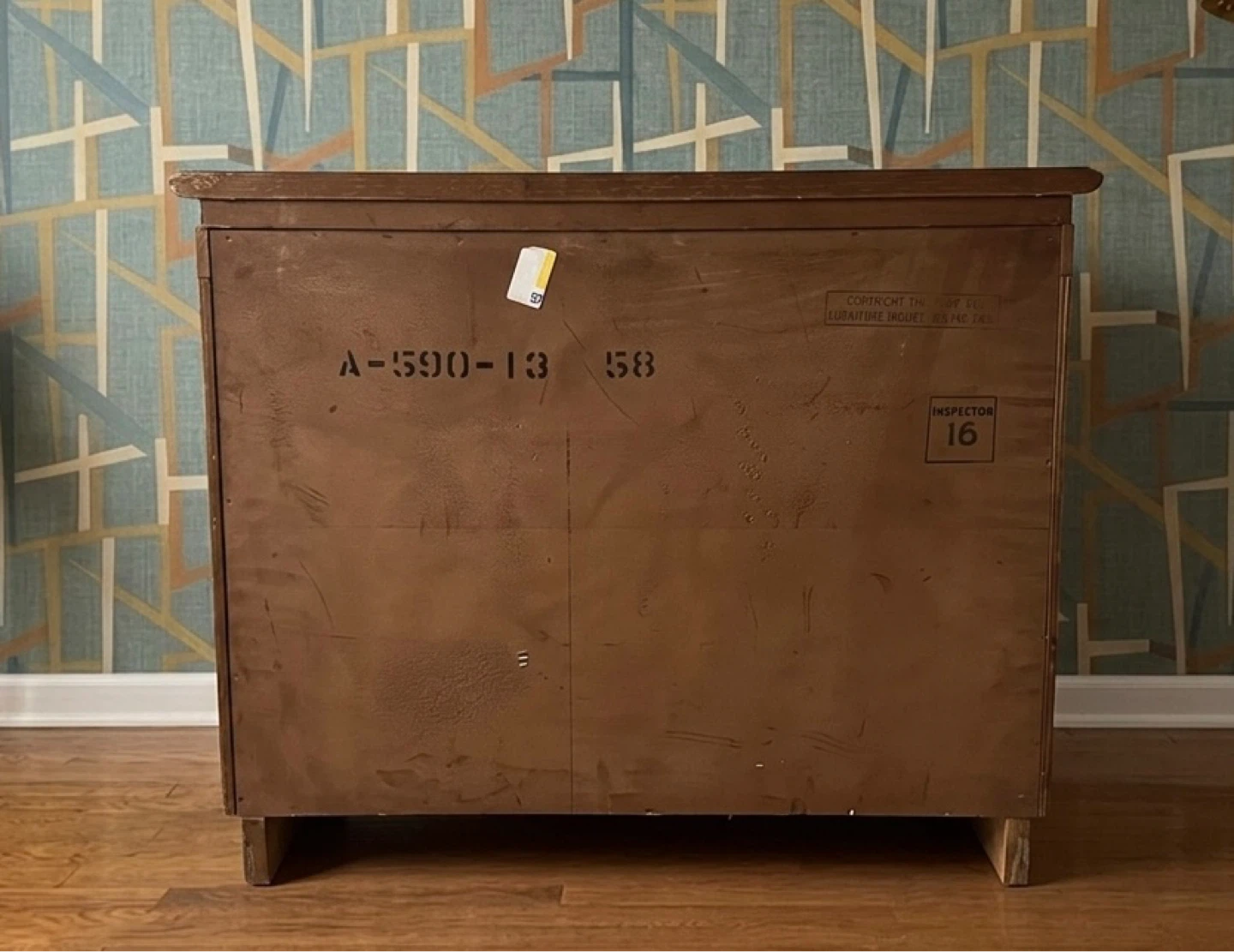 MCM Pair of Vintage Walnut  Geometric Nightstands - photo 4