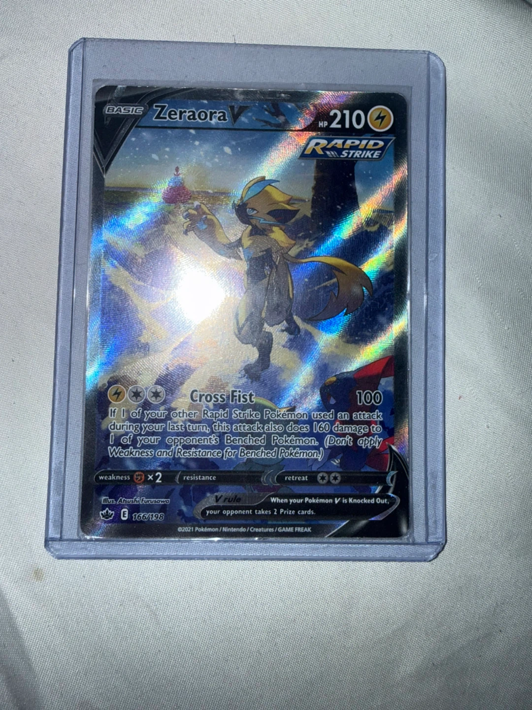 Zeraora V  166/198 - Chilling Reign  - NM