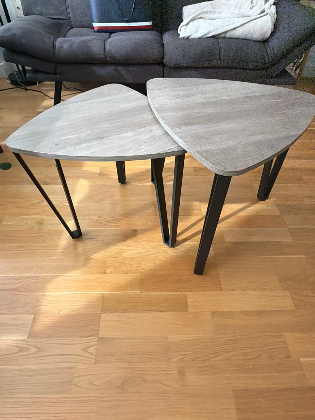 Nesting Triangle Coffee Tables - photo 2
