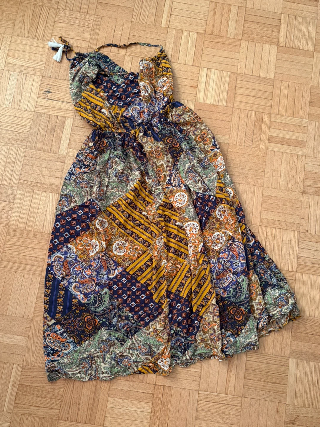 Boho Patchwork Maxi Dress